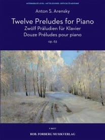 Arensky: Twelve Preludes Op 63 for piano published by Forberg